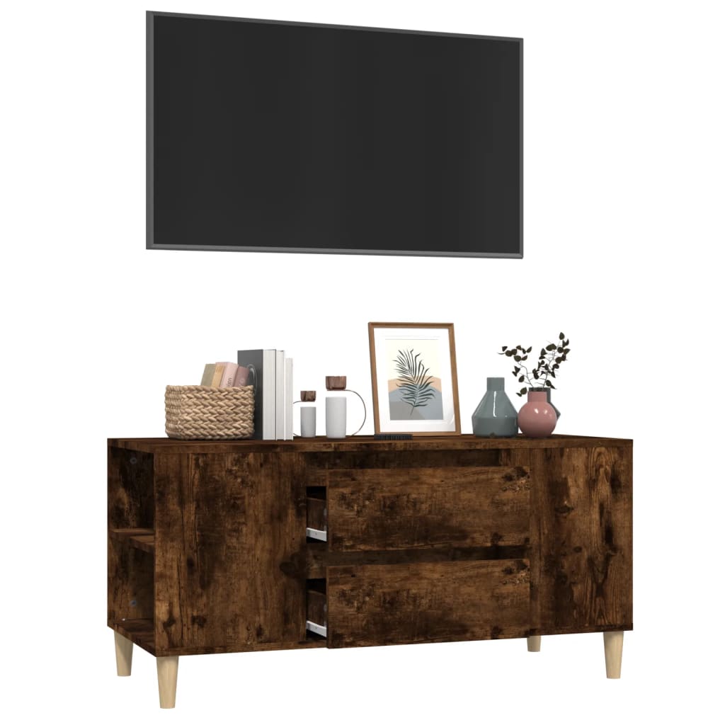TV ormarić boja hrasta 102x44,5x50 cm konstruirano drvo