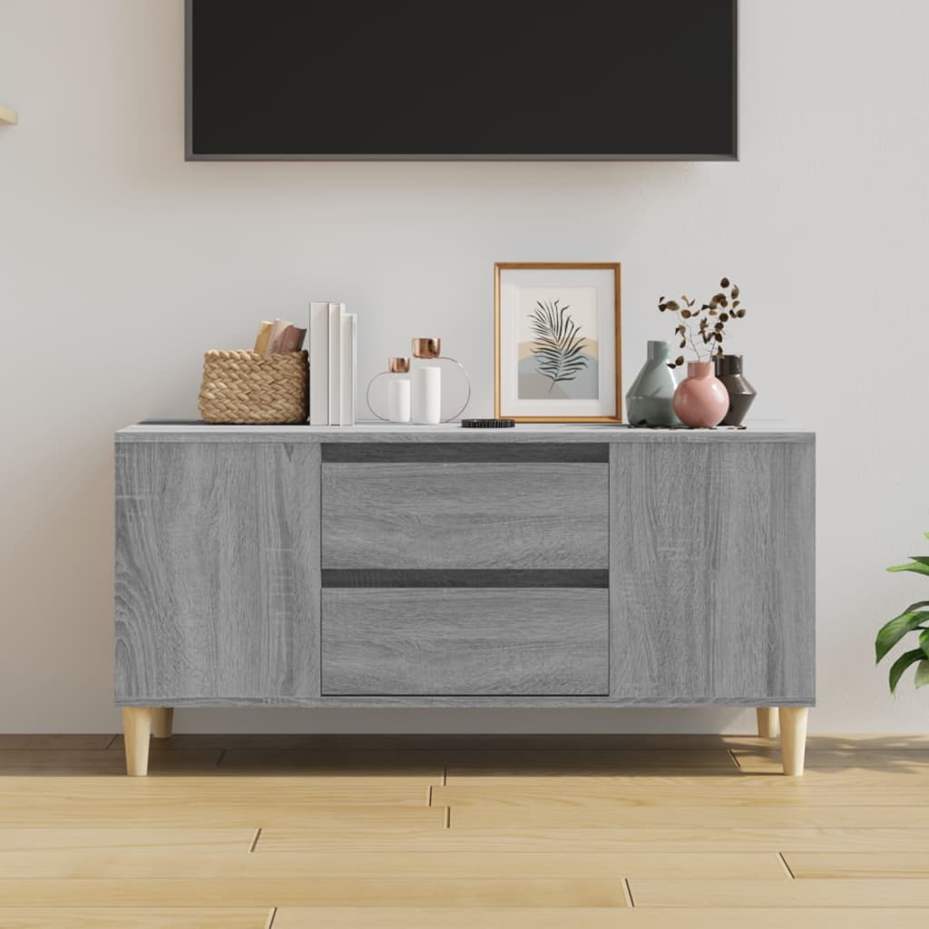 TV ormarić boja sivog sonome 102x44,5x50 cm konstruirano drvo