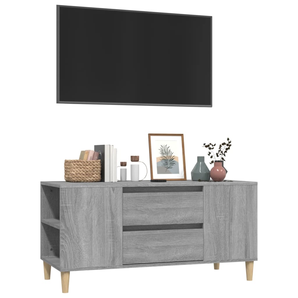 TV ormarić boja sivog sonome 102x44,5x50 cm konstruirano drvo