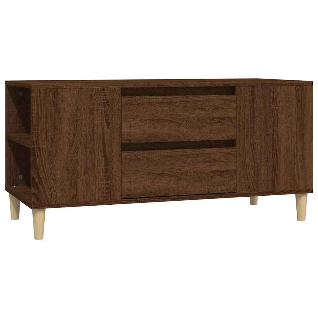 TV ormarić smeđi hrasta 102x44,5x50 cm konstruirano drvo