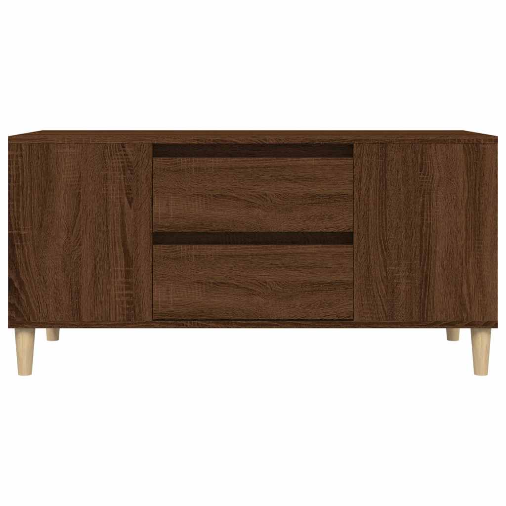 TV ormarić smeđi hrasta 102x44,5x50 cm konstruirano drvo