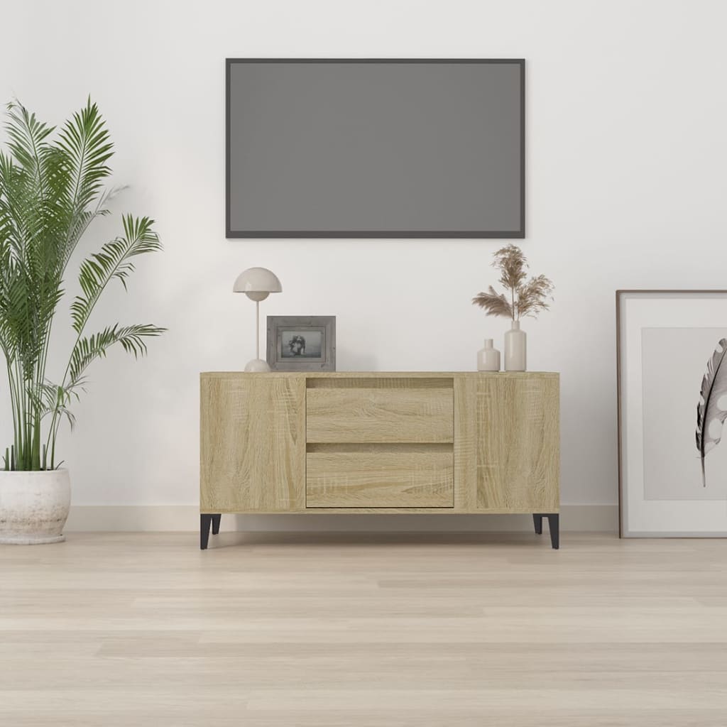 TV ormarić boja hrasta sonome 102x44,5x50 cm konstruirano drvo