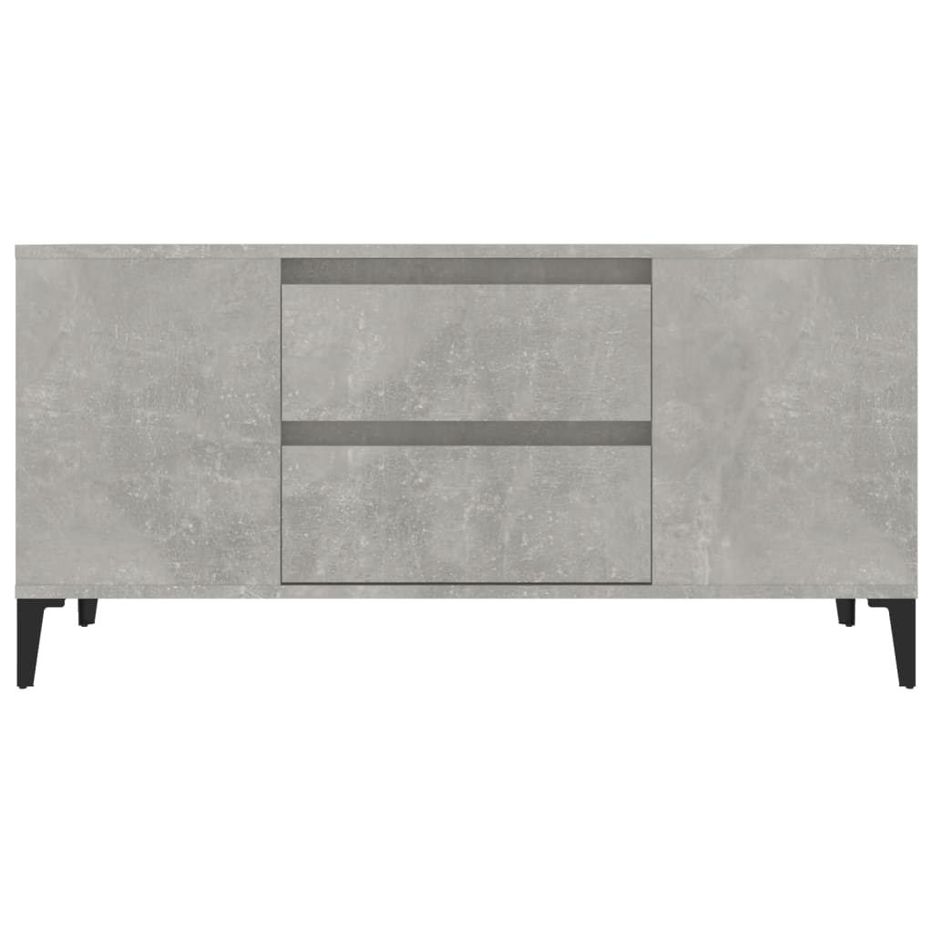 TV ormarić boja betona 102 x 44,5 x 50 cm od konstruiranog drva