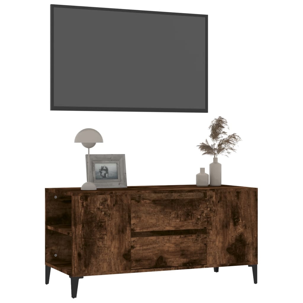 TV ormarić boja hrasta 102x44,5x50 cm konstruirano drvo