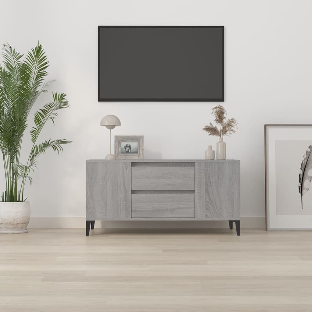 TV ormarić boja sivog sonome 102x44,5x50 cm konstruirano drvo