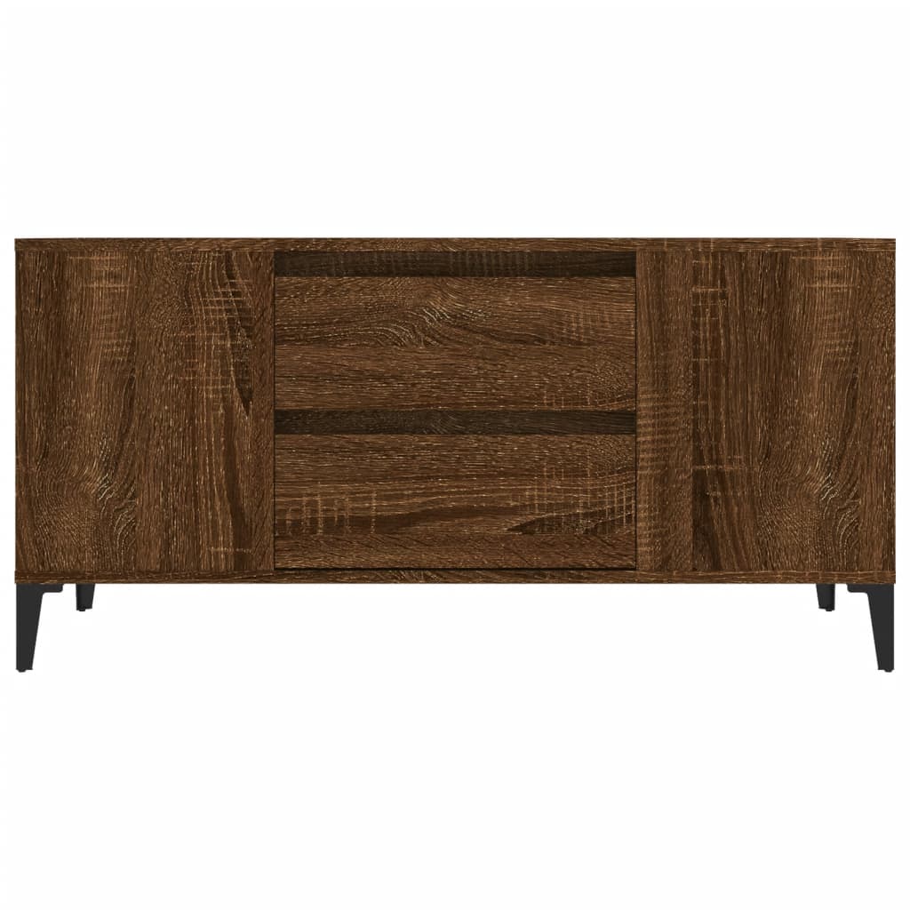 TV ormarić smeđi hrasta 102x44,5x50 cm konstruirano drvo