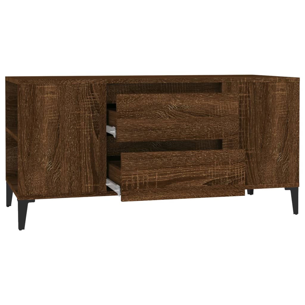 TV ormarić smeđi hrasta 102x44,5x50 cm konstruirano drvo