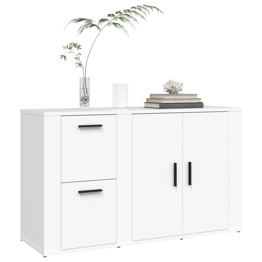 Komoda bijela 100 x 33 x 59,5 cm od konstruiranog drva