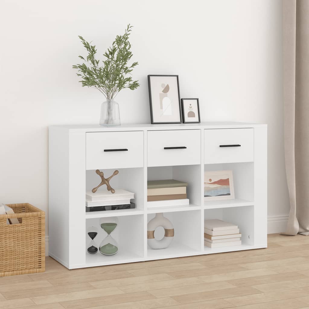 Komoda bijela 100 x 30 x 59,5 cm od konstruiranog drva