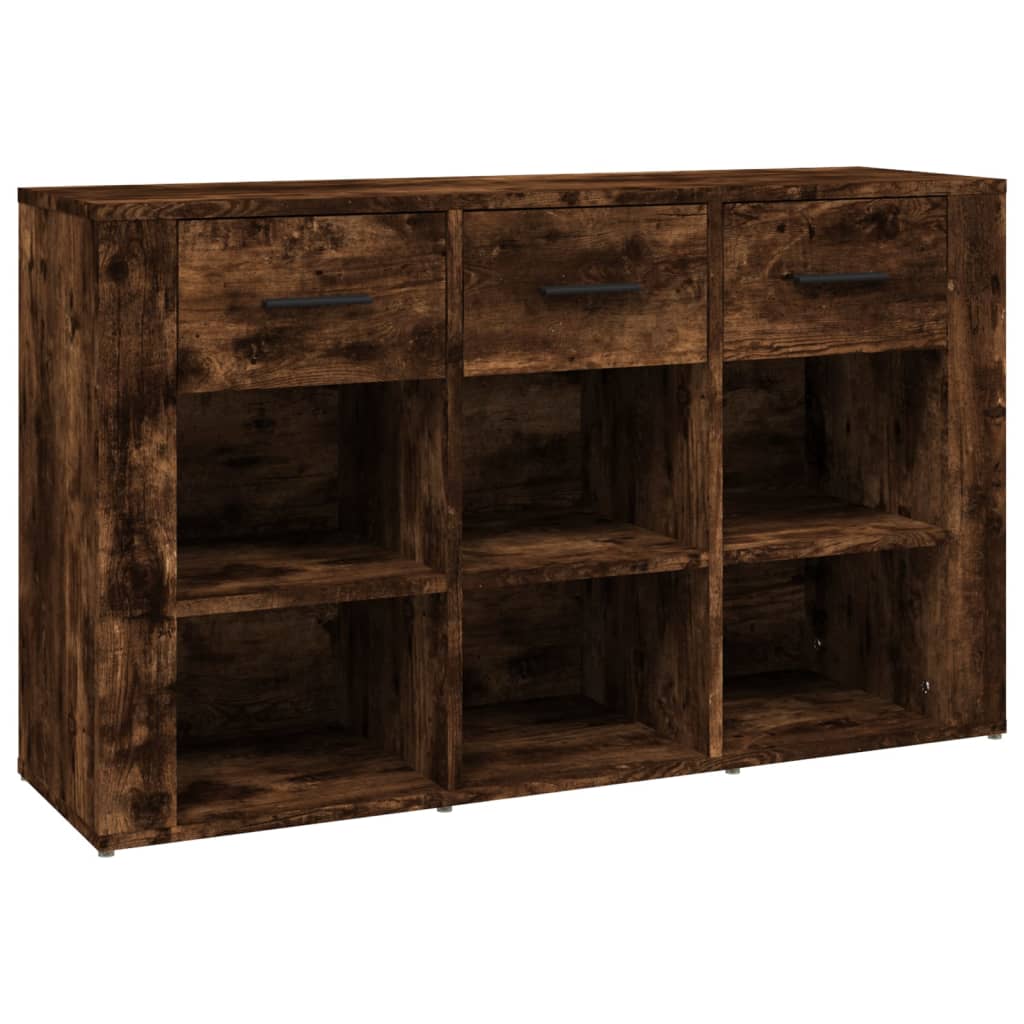 Komoda boja dimljenog hrasta 100x30x59,5 cm konstruirano drvo