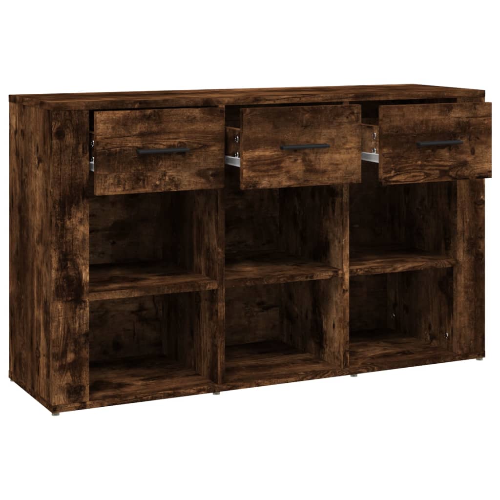 Komoda boja dimljenog hrasta 100x30x59,5 cm konstruirano drvo