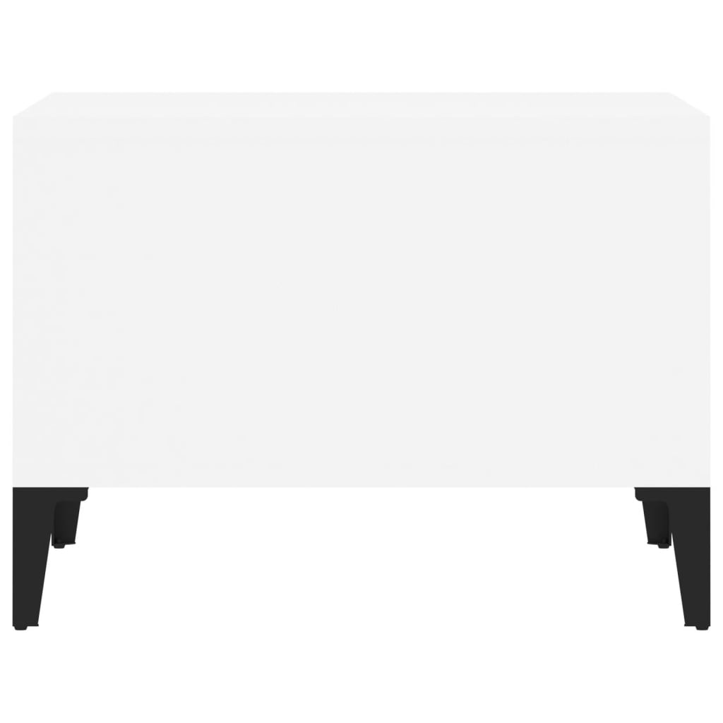 Stolić za kavu bijeli 60 x 50 x 36,5 cm od konstruiranog drva