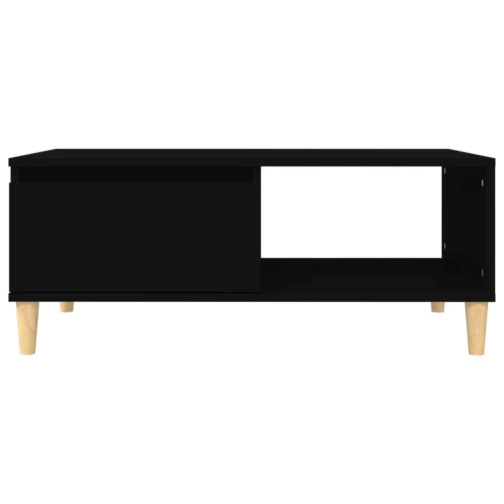 Stolić za kavu crni 90 x 50 x 36,5 cm od konstruiranog drva