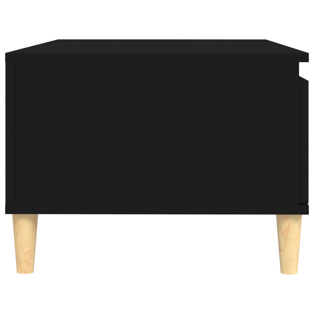 Stolić za kavu crni 90 x 50 x 36,5 cm od konstruiranog drva