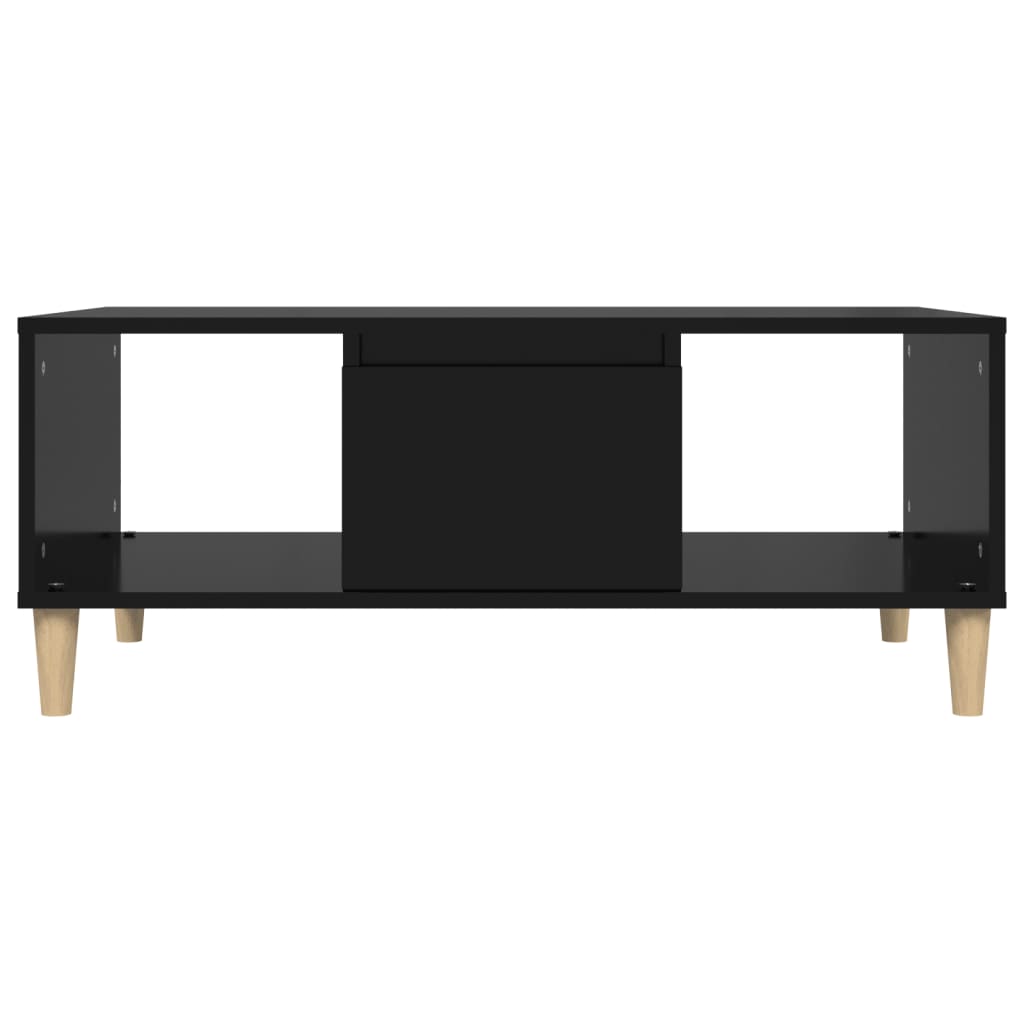 Stolić za kavu crni 90 x 50 x 36,5 cm od konstruiranog drva