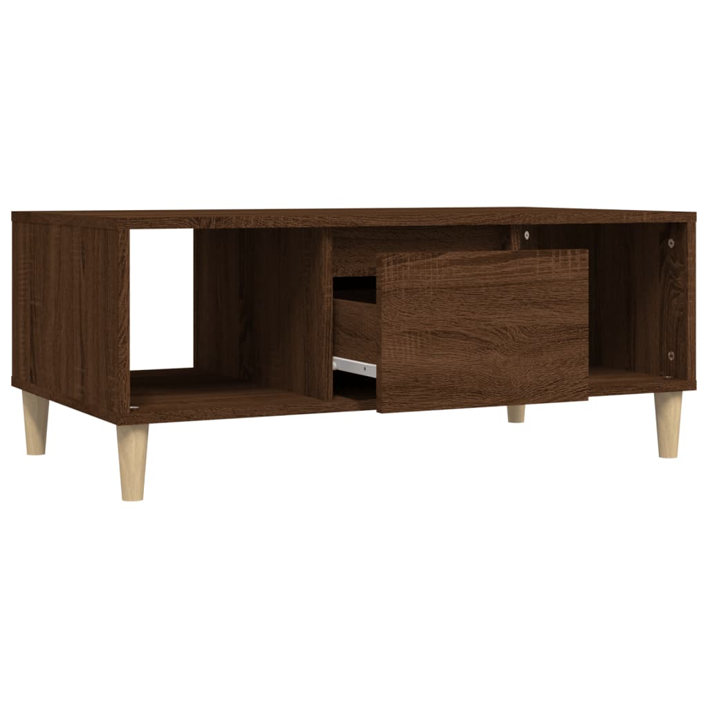 Stolić za kavu smeđi hrast 90x50x36,5 cm konstruirano drvo