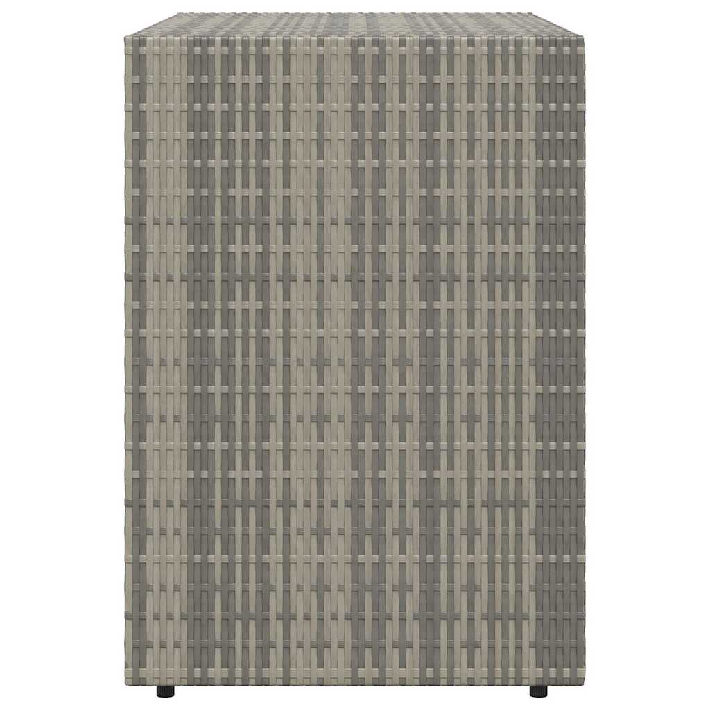 Vrtni ormarić za pohranu sivi 100 x 55,5 x 80 cm od poliratana