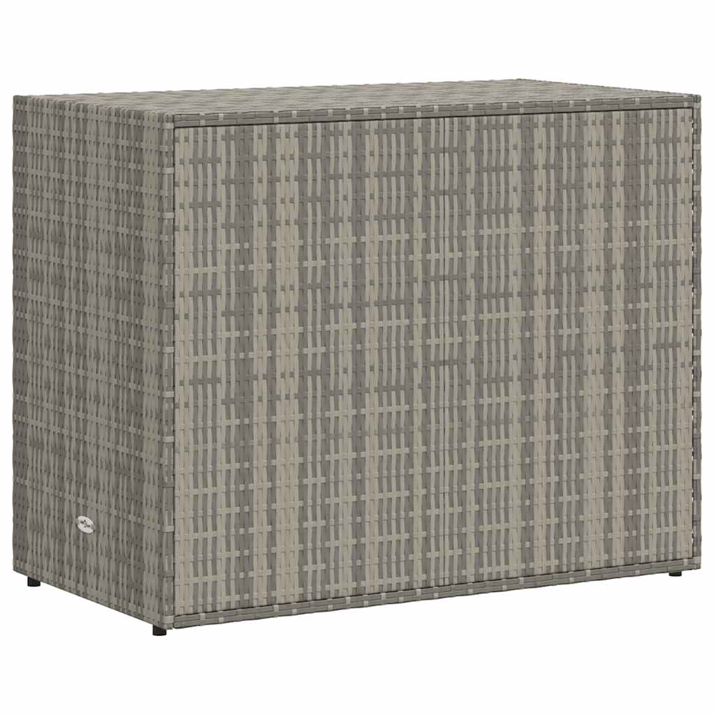 Vrtni ormarić za pohranu sivi 100 x 55,5 x 80 cm od poliratana