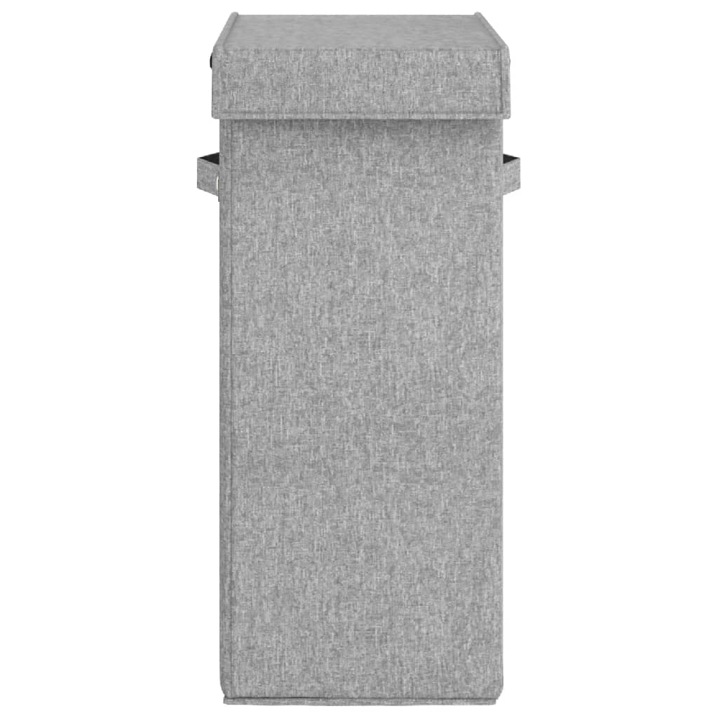 Sklopiva košara za rublje siva 26x34,5x59,5 cm umjetno platno