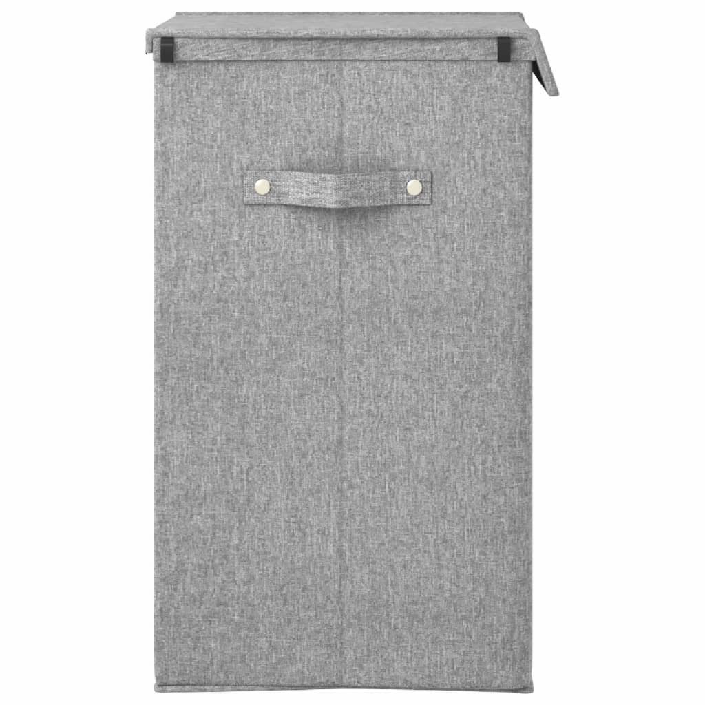 Sklopiva košara za rublje siva 51x34,5x59,5 cm umjetno platno