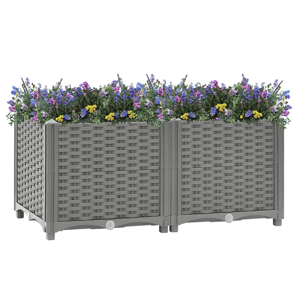 Povišena gredica 80x40x38 cm od polipropilena