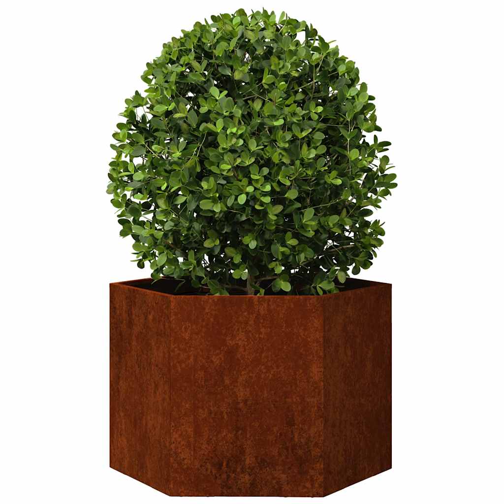 Sadilica boja hrđe 60 x 60 x 45 cm od čelika COR-TEN