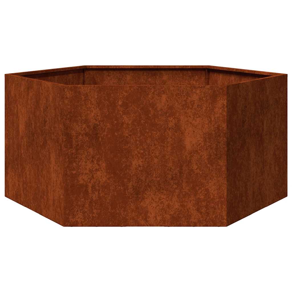 Sadilica boja hrđe 90x90x45 cm od čelika COR-TEN