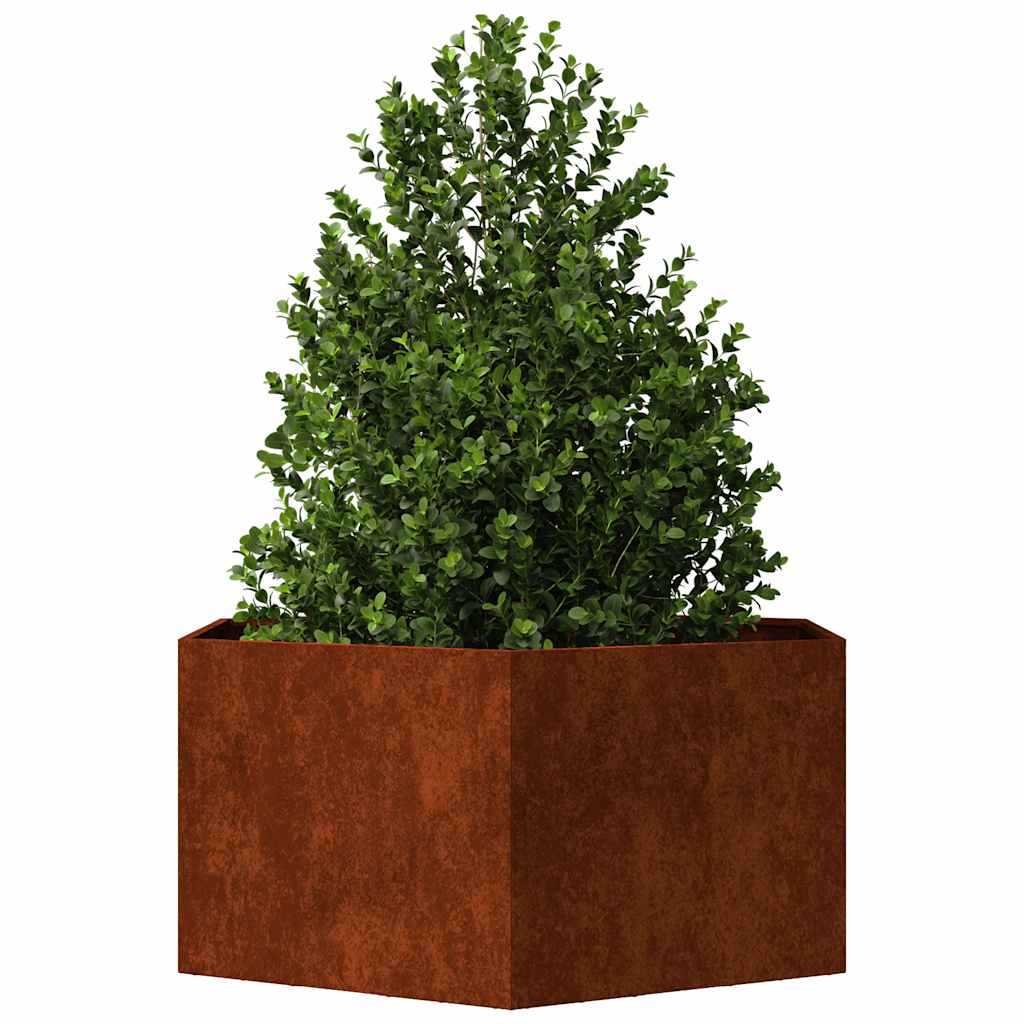 Sadilica boja hrđe 90x90x45 cm od čelika COR-TEN