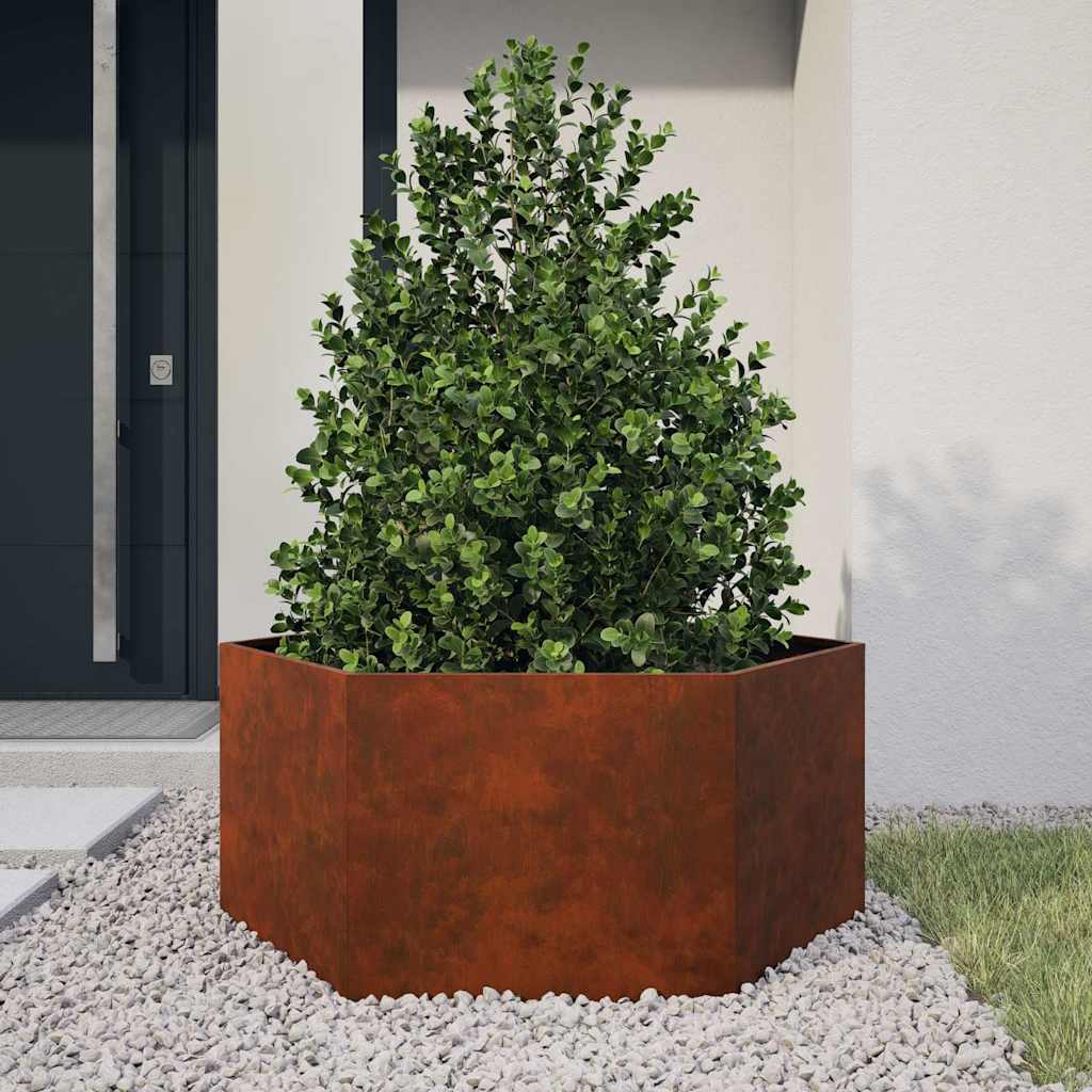 Sadilica boja hrđe 90x90x45 cm od čelika COR-TEN