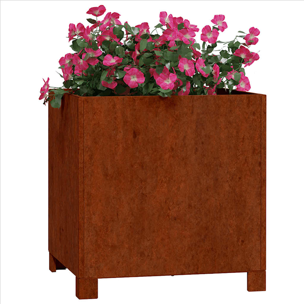 Sadilice s nogama 2 kom boja hrđe 40x40x40 cm od čelika COR-TEN