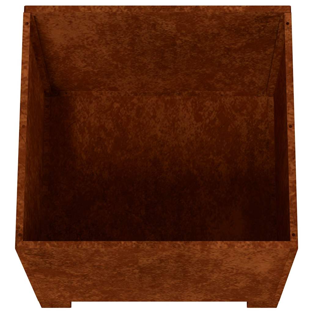 Sadilice s nogama 2 kom boja hrđe 40x40x40 cm od čelika COR-TEN