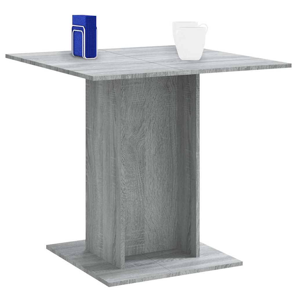 Blagovaonski stol boja hrasta 80 x 80 x 75 cm konstruirano drvo