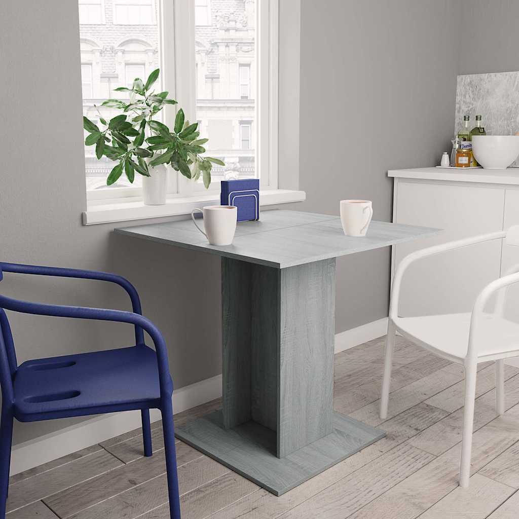 Blagovaonski stol boja hrasta 80 x 80 x 75 cm konstruirano drvo