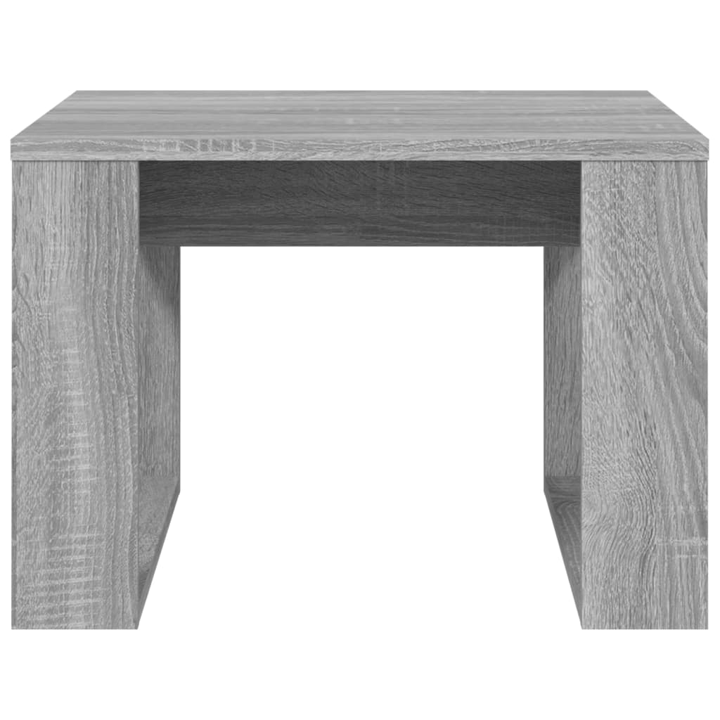 Bočni stolić boja sivog hrasta 50x50x35 cm konstruirano drvo