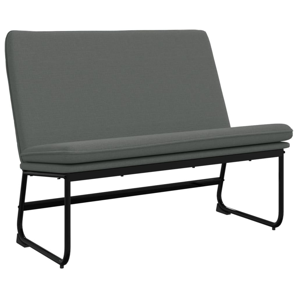 Klupa tamnosiva 100 x 75 x 76 cm od tkanine