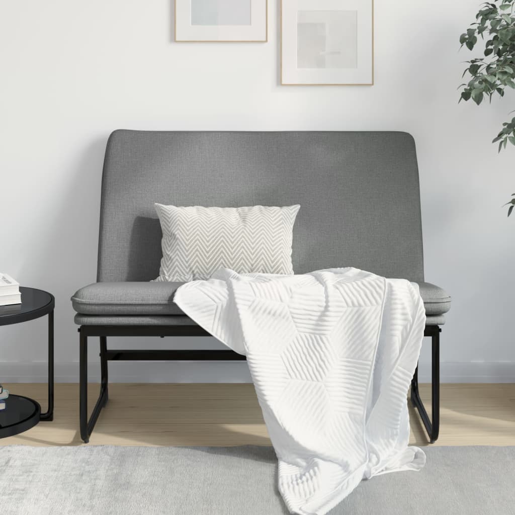 Klupa tamnosiva 100 x 75 x 76 cm od tkanine