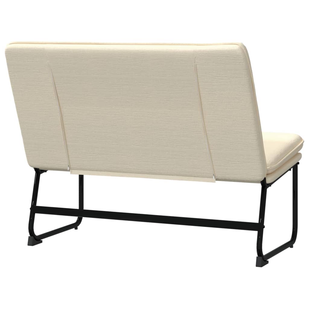 Klupa krem 100 x 75 x 76 cm od tkanine