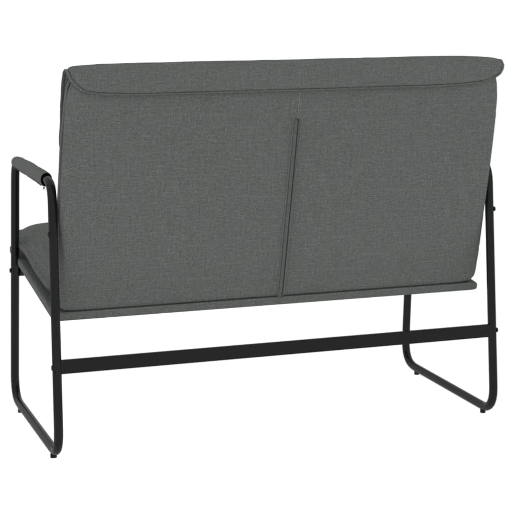 Klupa tamnosiva 100 x 64 x 80 cm od tkanine
