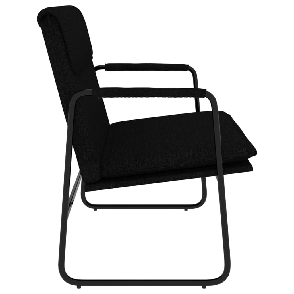 Klupa crna 100x64x80 cm od tkanine
