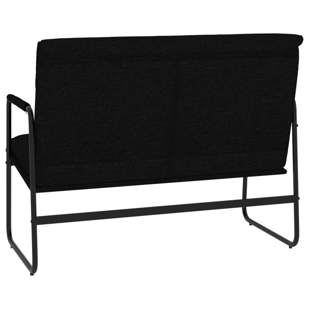Klupa crna 100x64x80 cm od tkanine