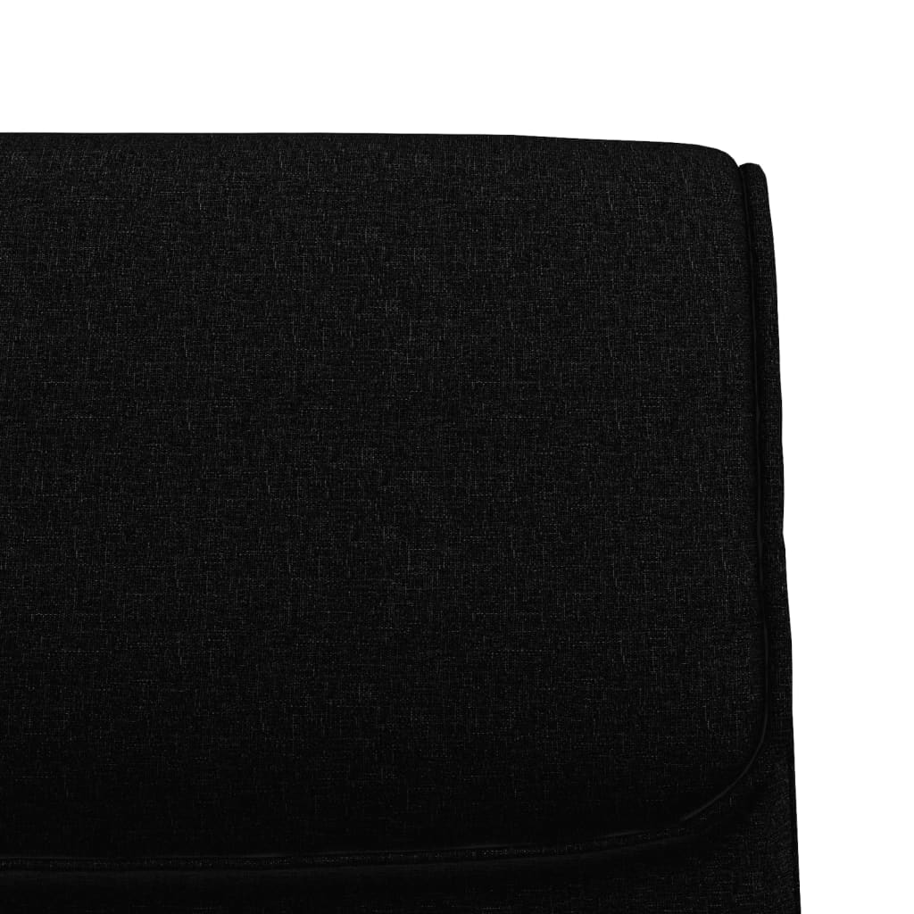 Klupa crna 100x64x80 cm od tkanine