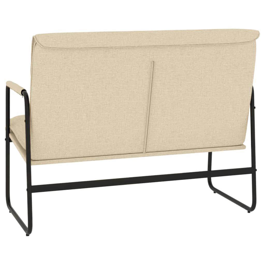 Klupa krem 100x64x80 cm od tkanine