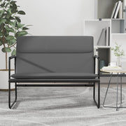 Klupa siva 100 x 64 x 80 cm od umjetne kože