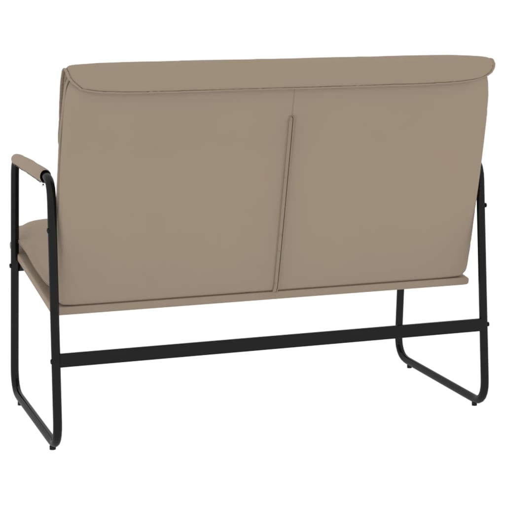 Klupa boja cappuccina 100x64x80 cm od umjetne kože