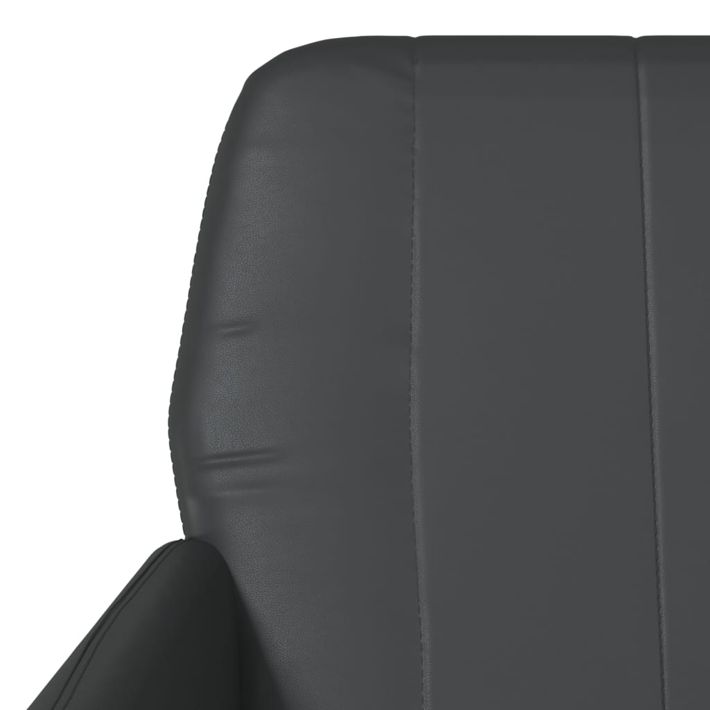 Fotelja crna 61 x 78 x 80 cm od umjetne kože