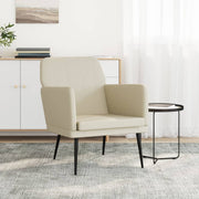 Fotelja krem 61 x 78 x 80 cm od umjetne kože