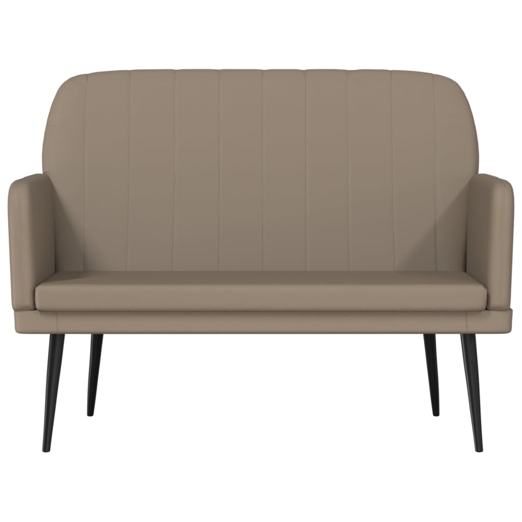 Klupa boja cappuccina 107x80x81 cm od umjetne kože