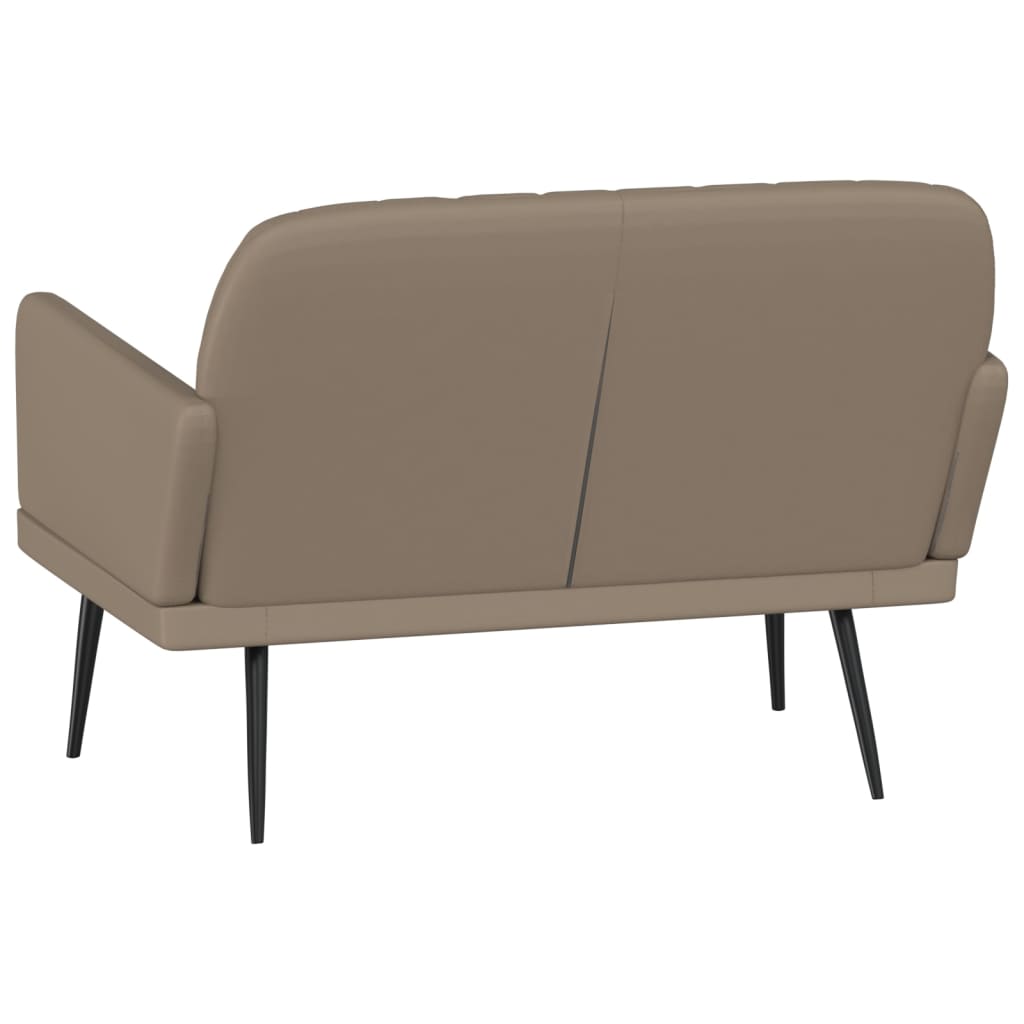 Klupa boja cappuccina 107x80x81 cm od umjetne kože