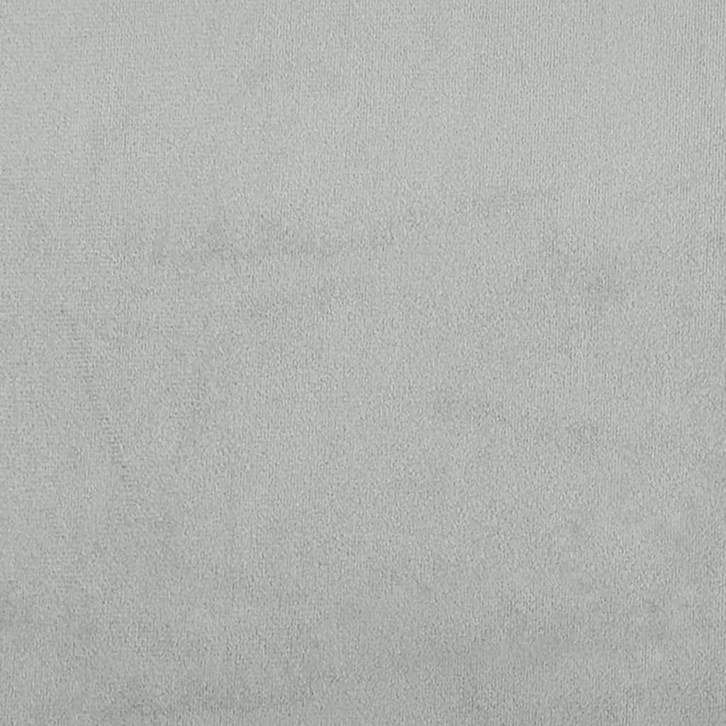 Fotelja svjetlosiva 62 x 79 x 79 cm baršunasta