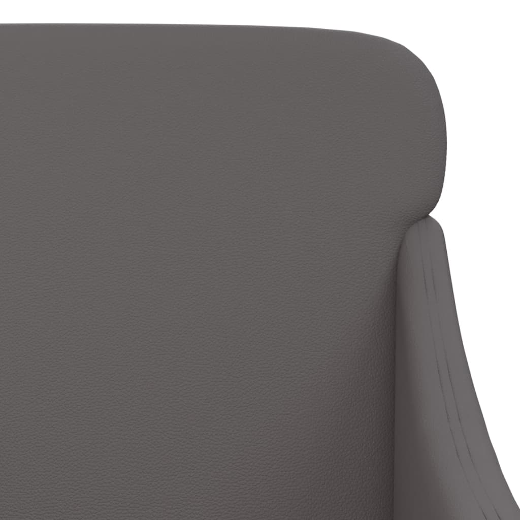 Klupa siva 110 x 76 x 80 cm od umjetne kože